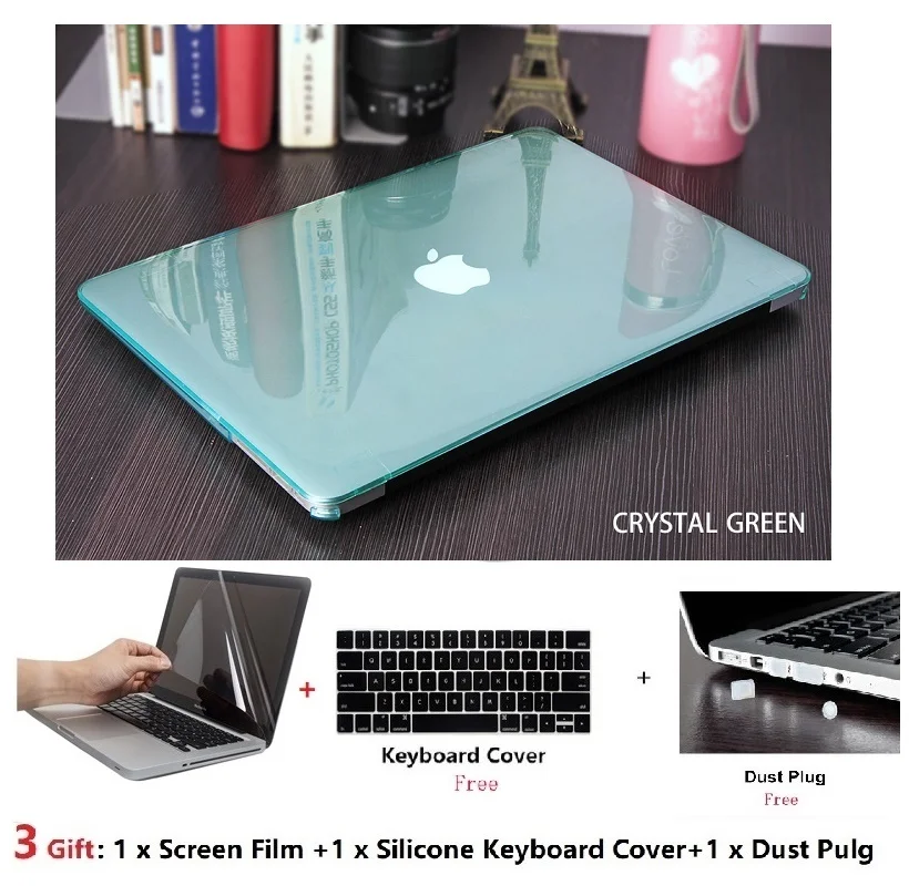 Прозрачный жесткий чехол для ноутбука MacBook Pro 16 A2141 Touch ID A1932 Macbook Air 13 A1466 A1369 Retina 12 15
