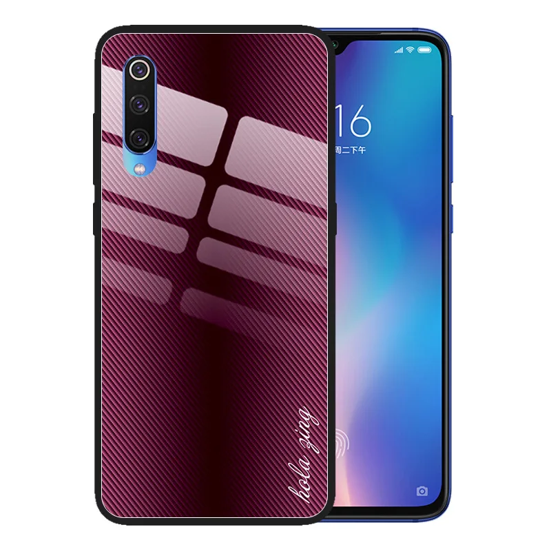 Xia mi 8 чехол для Xiao mi 9 Se Xao mi Cc9 8se чехол Xiao mi 9T Pro 5X чехол Xao mi 8Se Pro Cc9e Capa Xiao mi 5X Coque Роскошный ПК - Цвет: wine Red