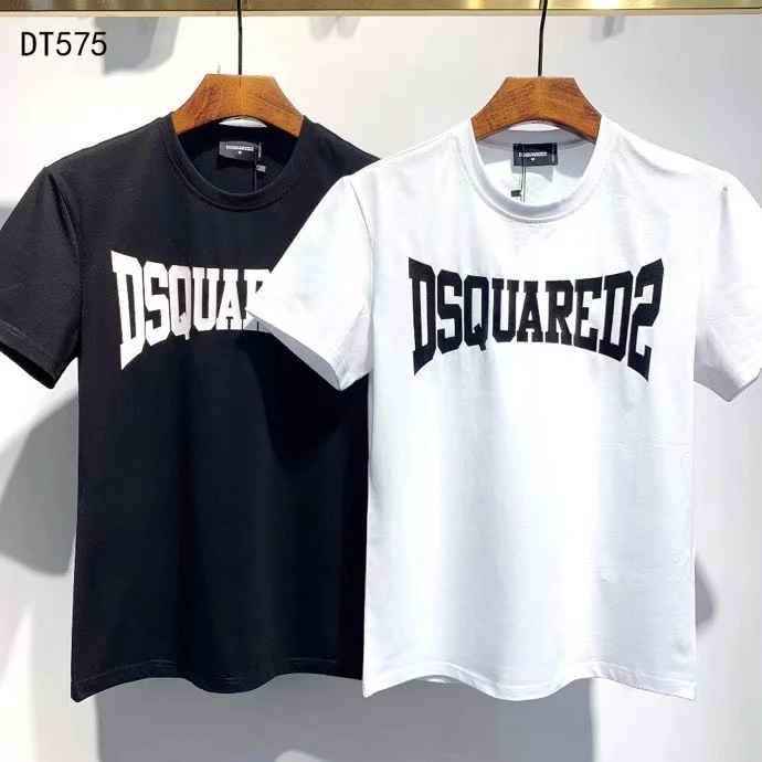 

2021 модный тренд DSQUARED2 Мужской премиум принт короткий рукав DT575