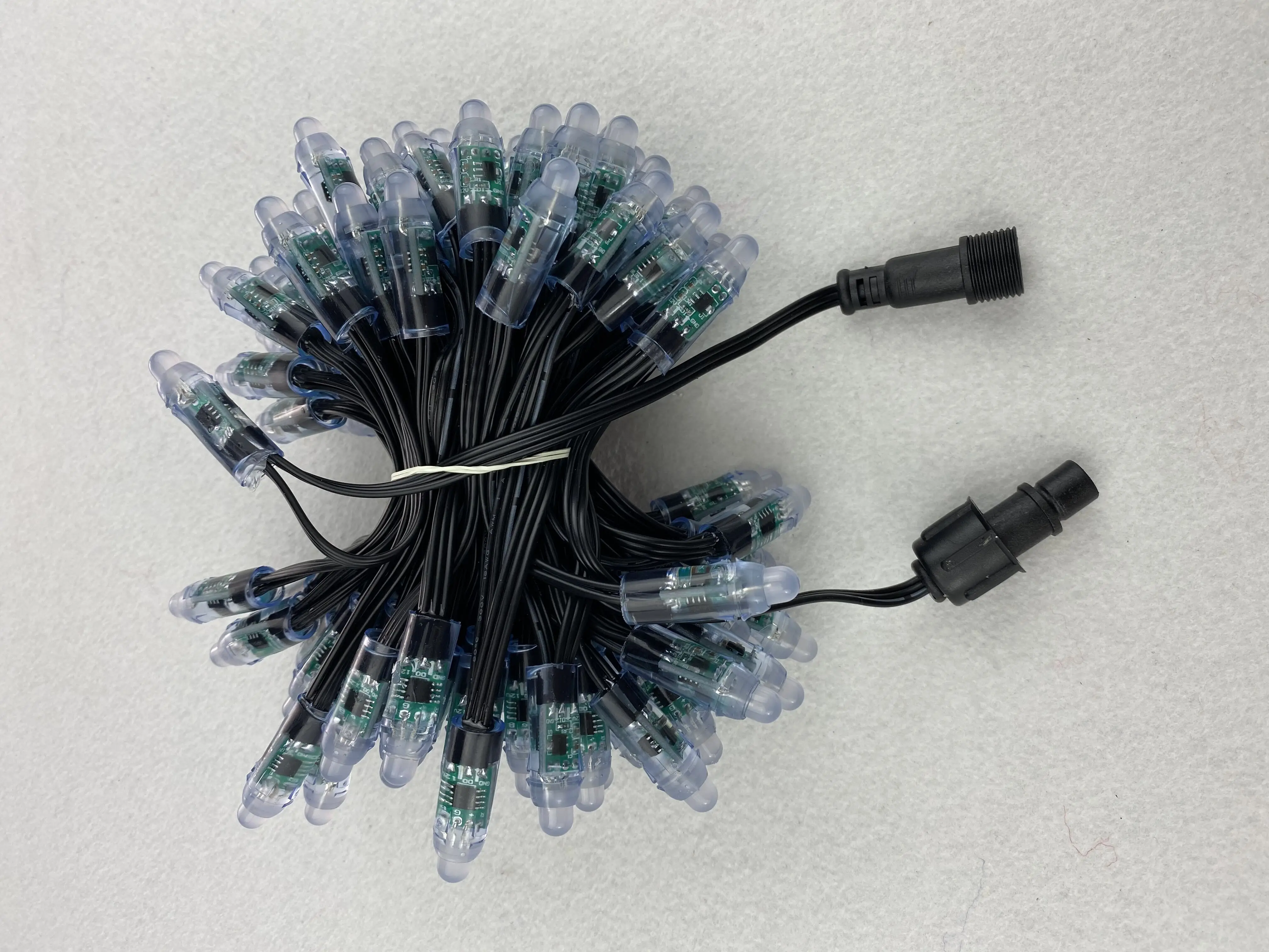 100 шт./компл. Регулируемый пиксельный узел WS2811 RGB led smart pixel 12 мм В постоянного тока