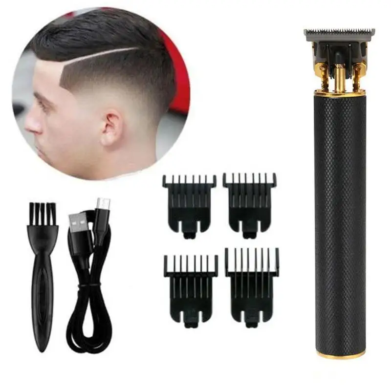 

Триммер для волос черный цифровой перезаряжаемый Электрический с Т-образным лезвием