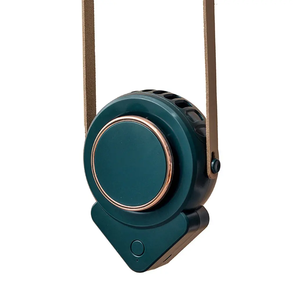 

Necklace Fan Mini Bladeless Handheld Fan Portable USB Rechargeable Personal Neck Fan Speed Adjustable For Outdoor Event Office