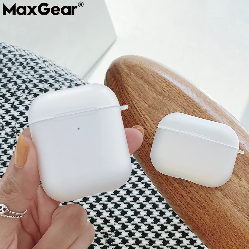 Матовый чехол для наушников из ТПУ Apple AirPods Pro защита Air Pods 2 1 с прозрачными