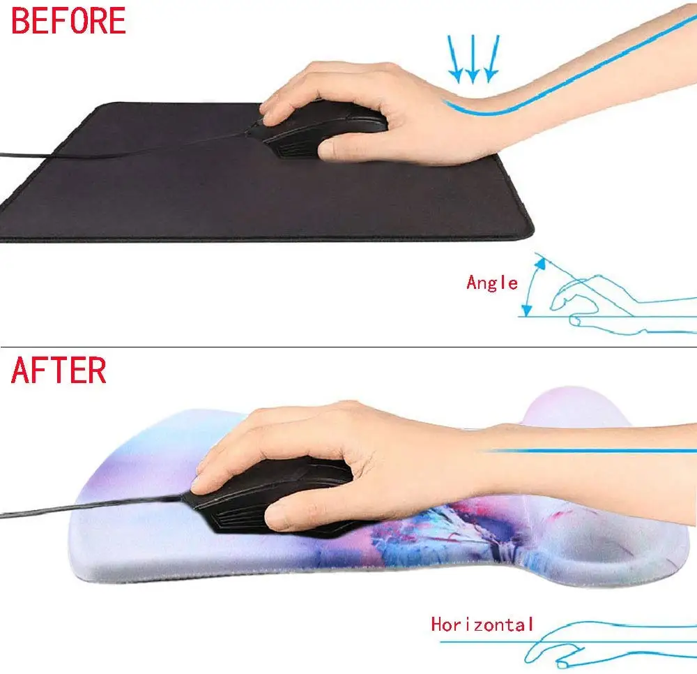 keyboard mouse mad wrist rest pad support cushion memory foam anti slip for computer pc laptop mac home office gaming free global shipping