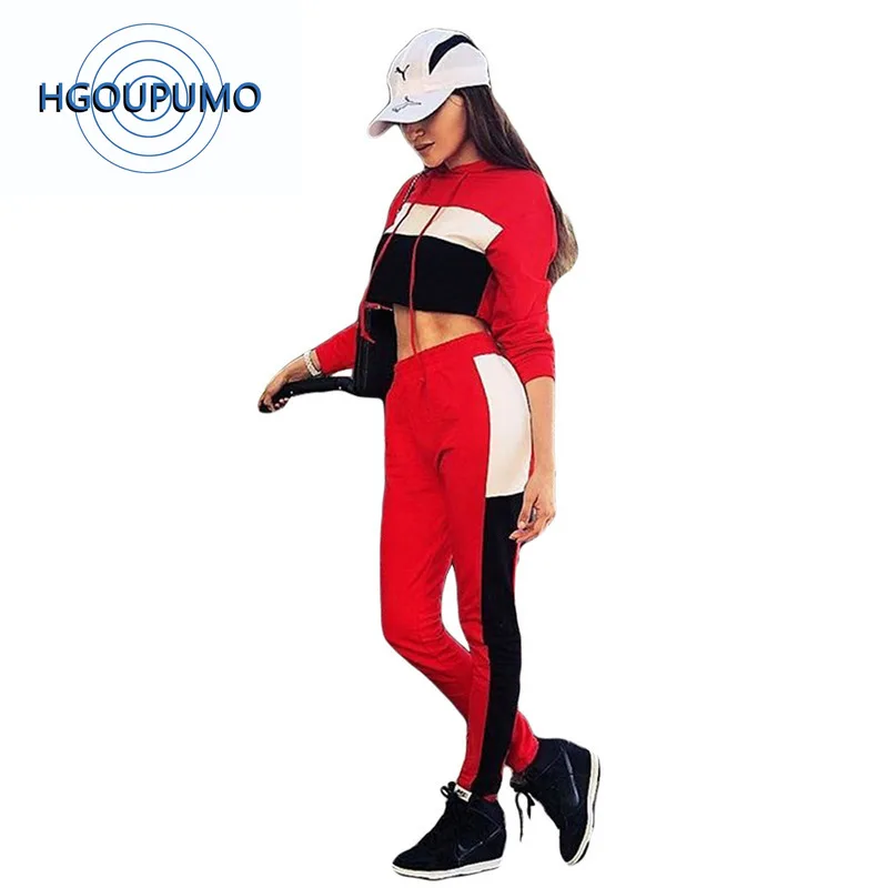 Комплект из двух предметов сексуальный спортивный костюм в полоску женский топ с