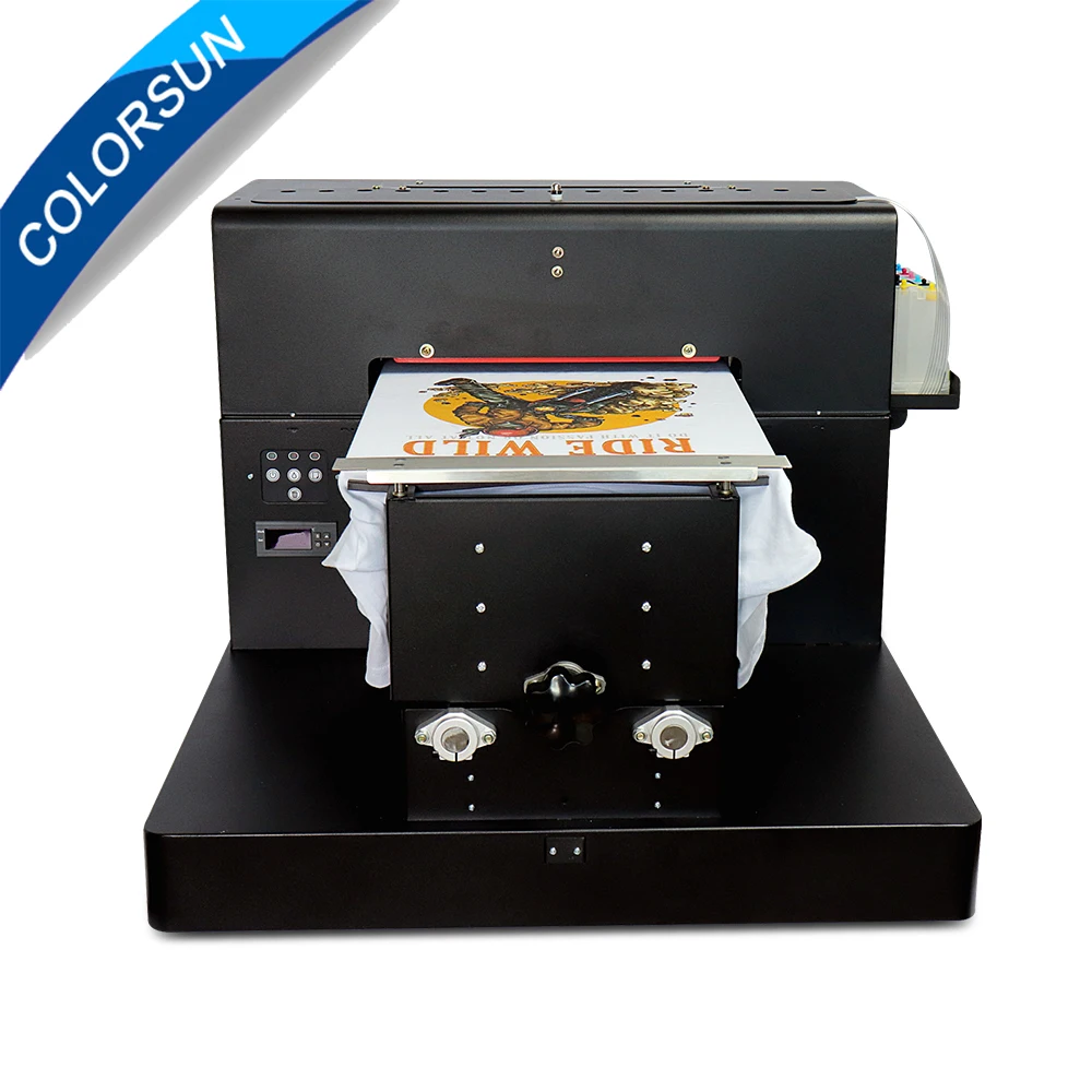 Colorsun A3 футболка планшетный принтер цифровая печатная машина для футболки принтер A3 цифровой текстильный принтер withe текстильные чернила