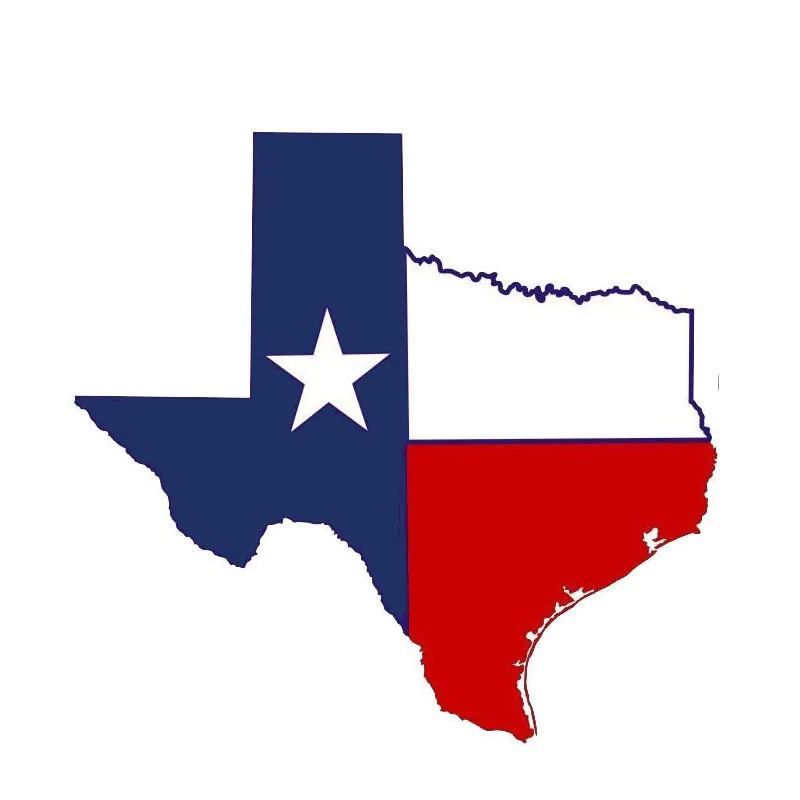 

Creative Car Sticker Personality Texas Flag Map Car Sticker Funny Decal PVC 13.3CM*12.5CM