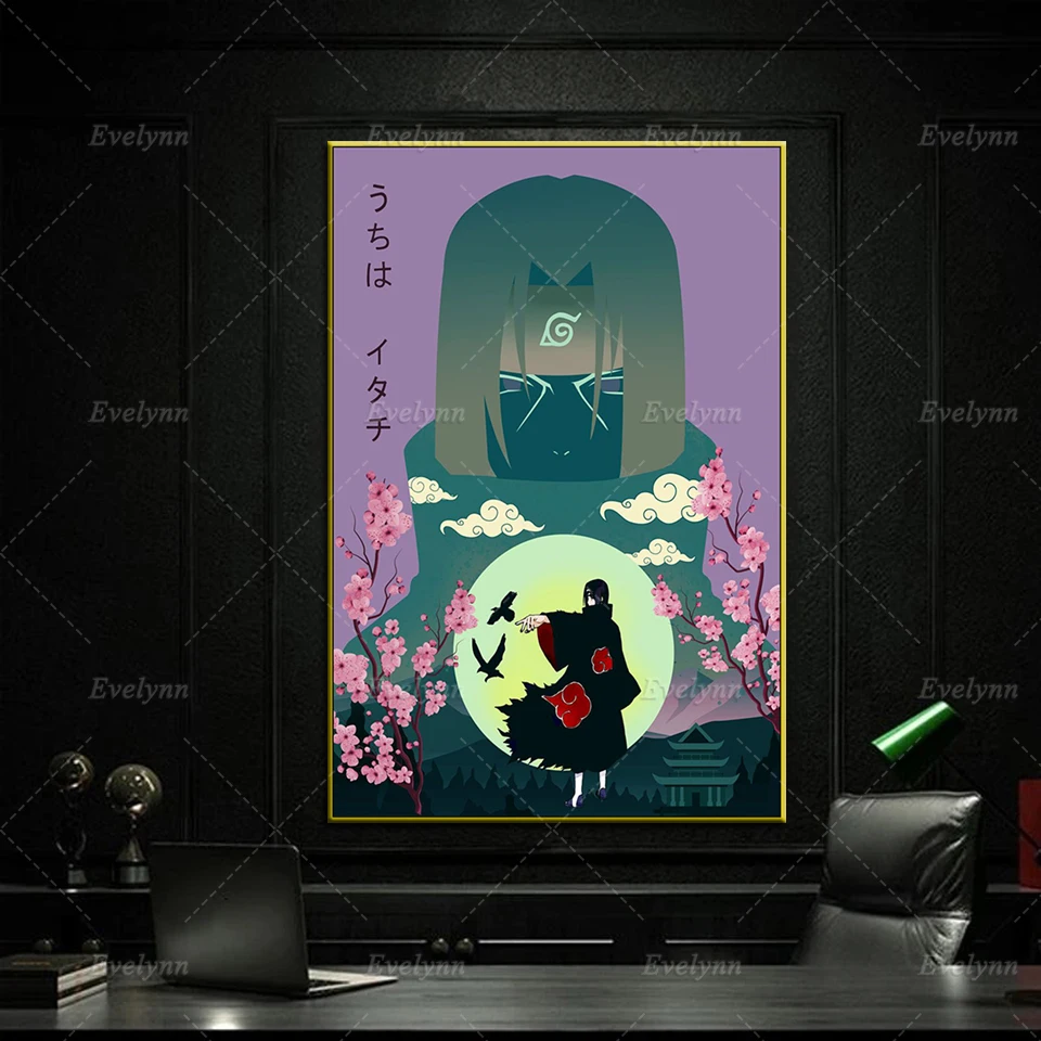 

Itachi Uchiha Naruto Anime Canvas Posters And Prints Wall Art Picture Modern Living Room Cuadros Home Bedroom Decor Painting