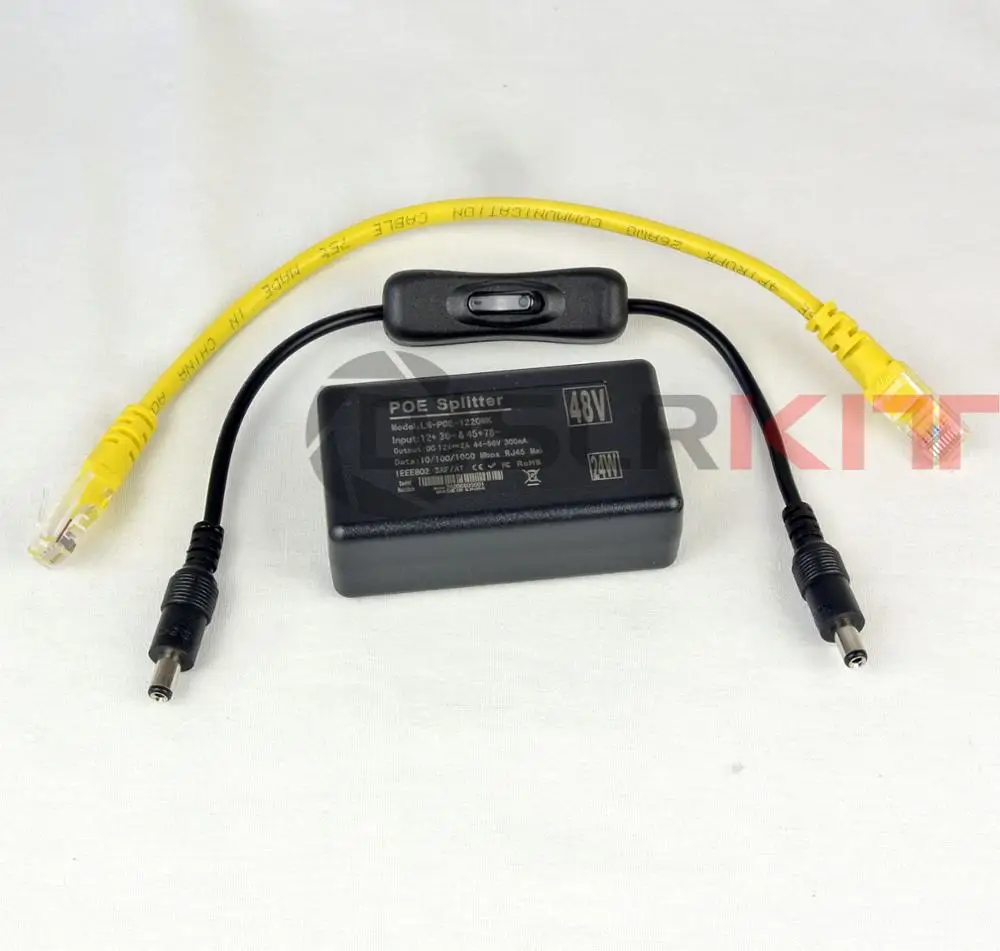 DSLRKIT Gigabit 12V2A активный сплиттер PoE для вычислительный модуль 4 плата ввода-вывода Raspberry Pi CM4 DSLRKIT Gigabit 12V2A активный сплиттер PoE для вычислительный модуль 4 плата ввода-вывода Raspberry Pi CM4