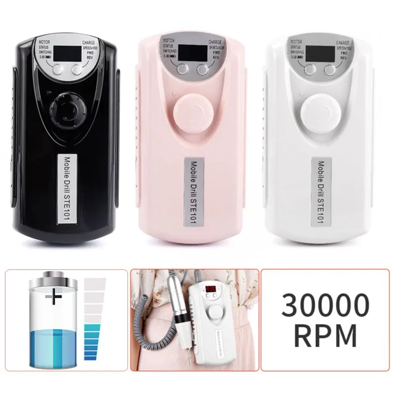 

Portable Nail Drill Machine Set For Manicure Nail Polisher Fast Grinding Nail Gel Polish Rechargeab Manicure Milling Machine Set