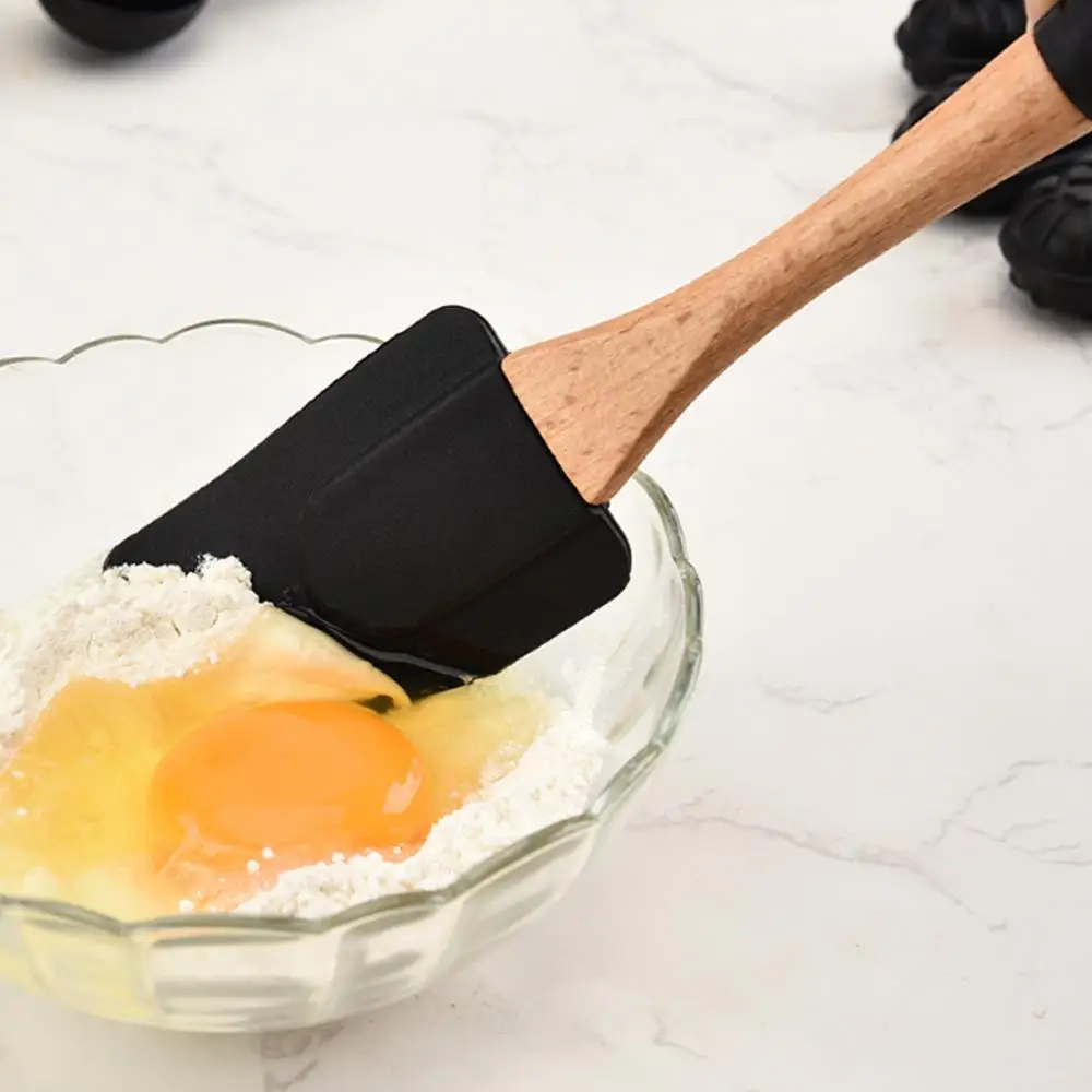 1 шт. дропшиппинг силиконовая деревянная лопатка ложка для супа щетка скребок