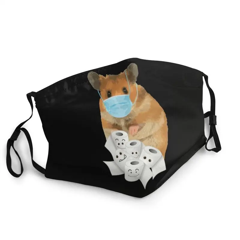 

Многоразовая маска для лица Hamsters для взрослых, унисекс, маска против пыли, защитная маска, респиратор, маска