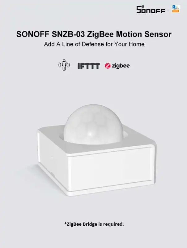 

SONOFF SNZB-03 - ZigBee Motion Sensor Wifi Used For Smart Security System