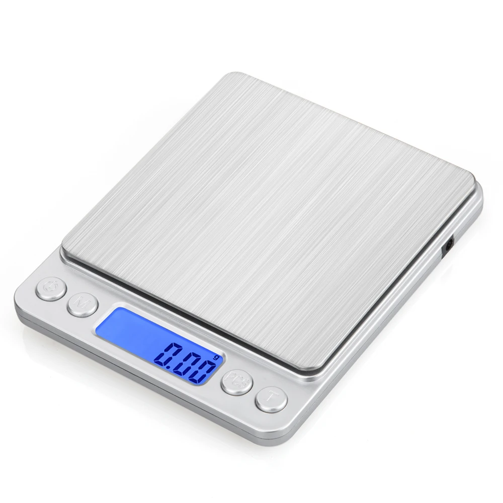 500g x 0.01g Портативные электронные продукты питания весы 3000 г/0,1 г почтовые кухонные ювелирные изделия Вес балансовая цифровая шкала 500 г 0,01 точные весы - Цвет: 500g x 0.01g