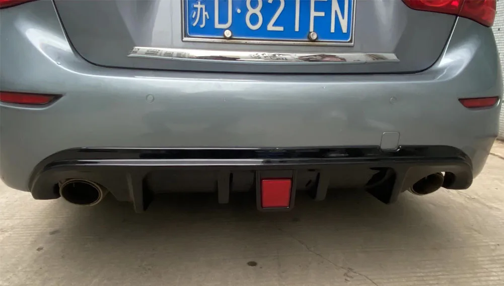 Рассеиватель заднего багажника со светодиодным черным спойлером для Infiniti q50