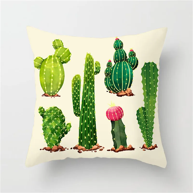Fuwatacchi Tropical Plants Cushion Cover Colorful Flower Flamingo Pineapple Pillow Car Home Sofa Decoration Case | Дом и сад