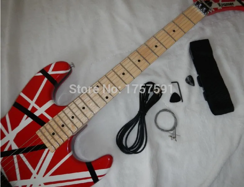 Бренд kramer 5150 красный и белый EVH серии Ари тремоло электрогитары