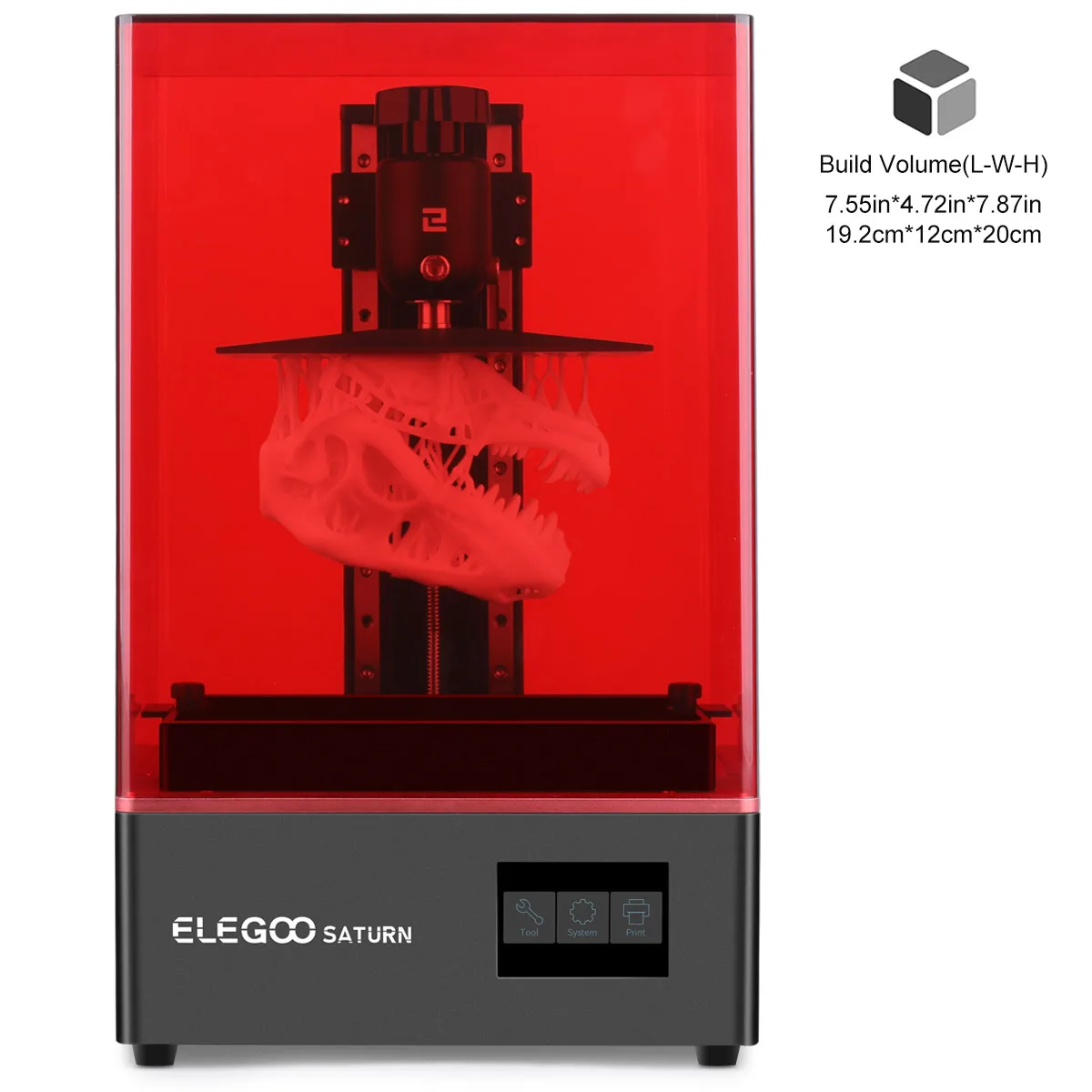 3D принтер ELEGOO SATURN Mono MSLA УФ фотоотверждение 4K ЖК дисплей 8 9 дюйма монохромный смола