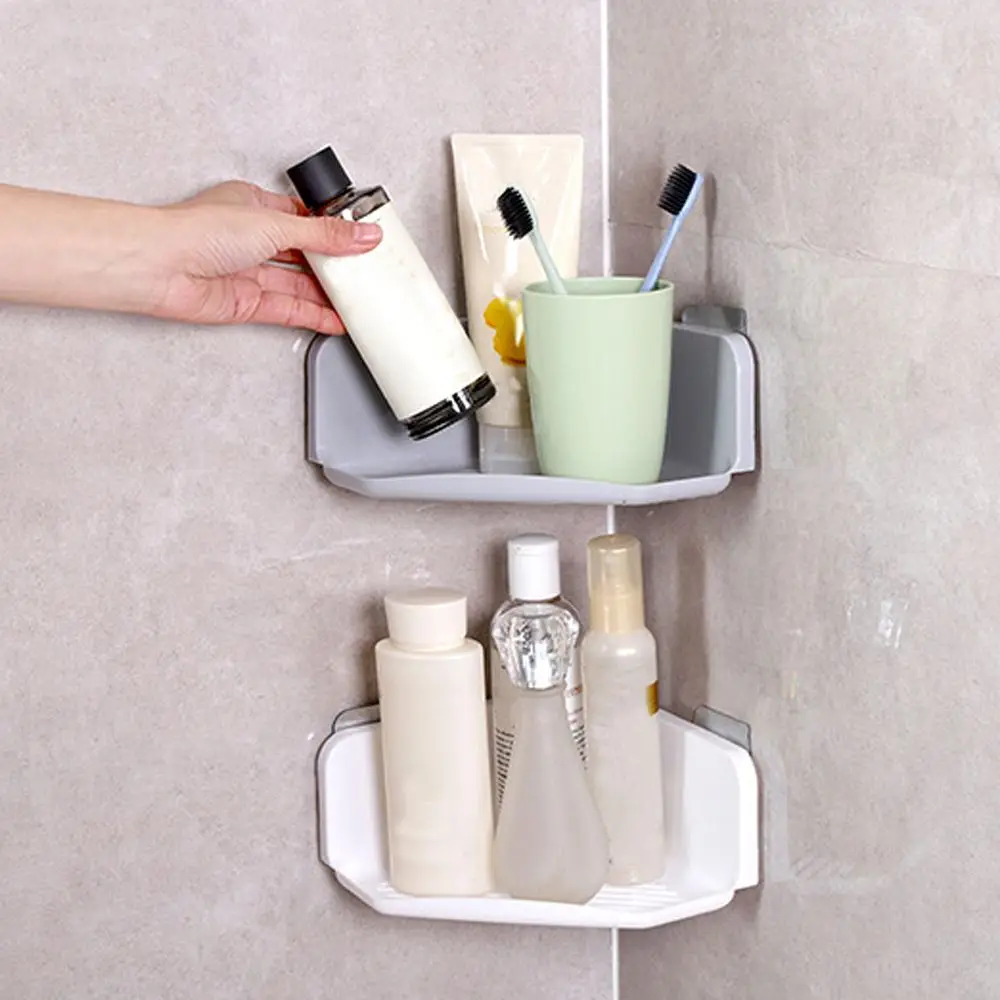 Угловая полка для ванной комнаты на присоске душа с шампунем держатель кухни