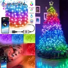 USB светодиодный светильник с гирляндой, Bluetooth, рождественская елка, украшения, водонепроницаемый Сказочный светильник, рождественские подарки, Рождественский Декор для дома, уличная лампа