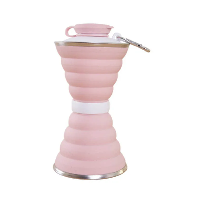 Складная силиконовая чашка для путешествий портативная Выдвижная чайная кружка