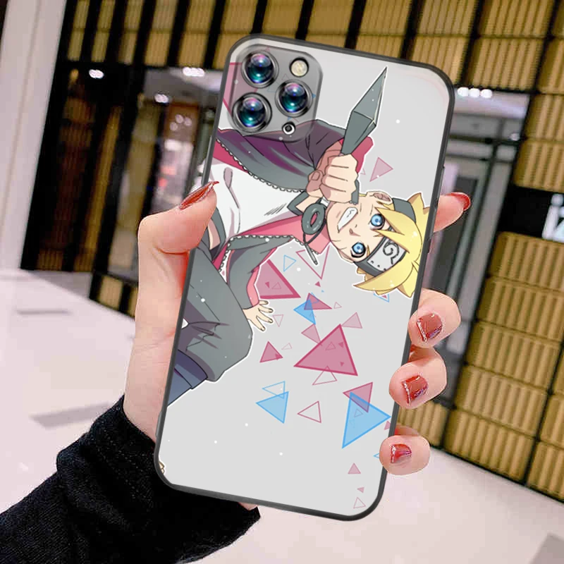 

N-Naruto Kakashi S-Sasuke Phone Case For iPhone 11 Pro MAX Aesthetic Soft Coque Black TPU Kawaii Best Ultra Thin Accessories
