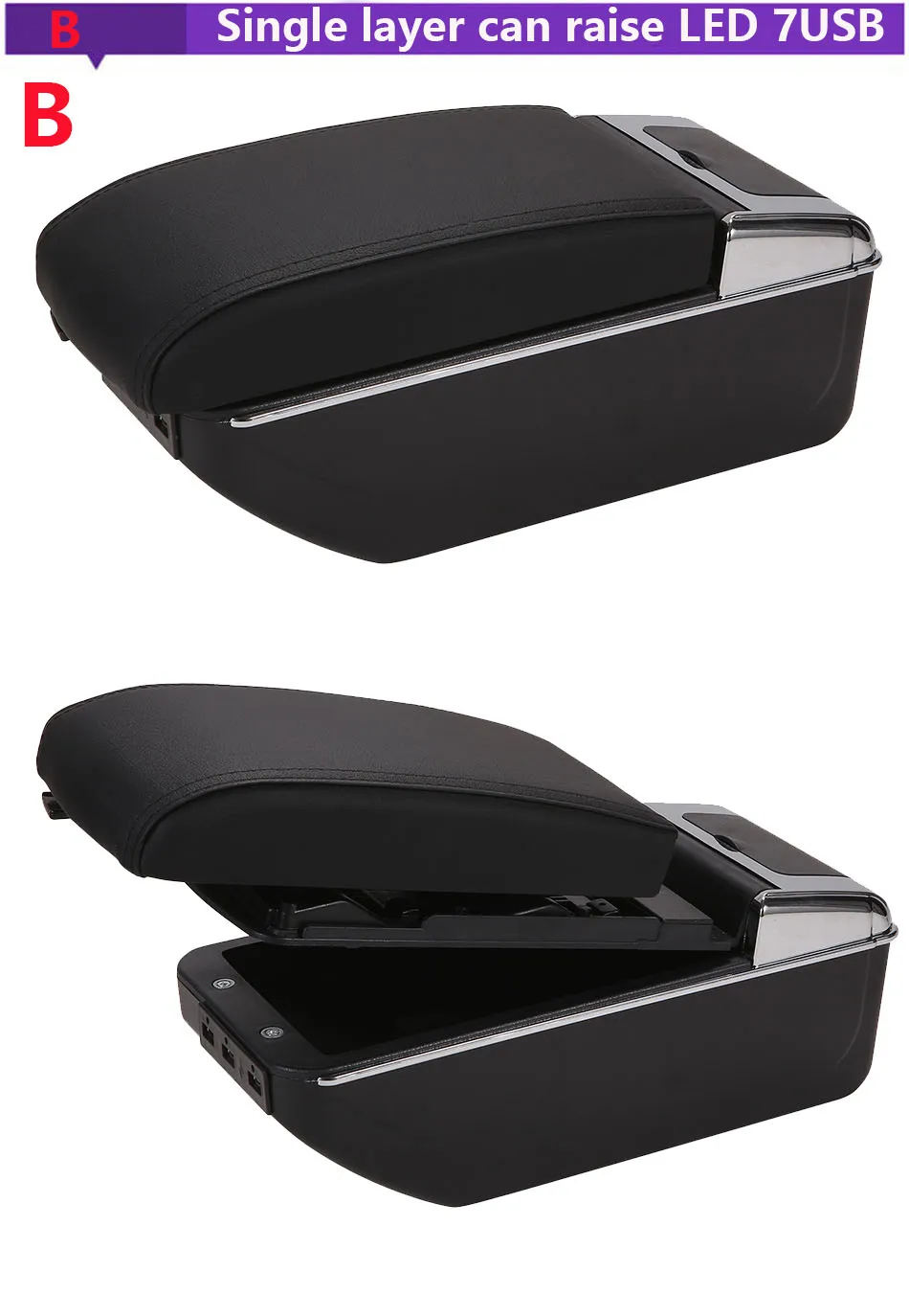 Car Armrest Storage Box para Suzuki SX4,