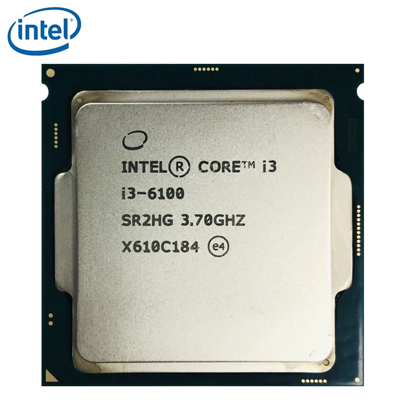 

Intel Core i3-6100 i3 6100 3.7GHz Dual-Core Quad-Thread 51W Intel Core i3-6100 Processor (3M Cache, 3.70 GHz) FC-LGA14C, Tray