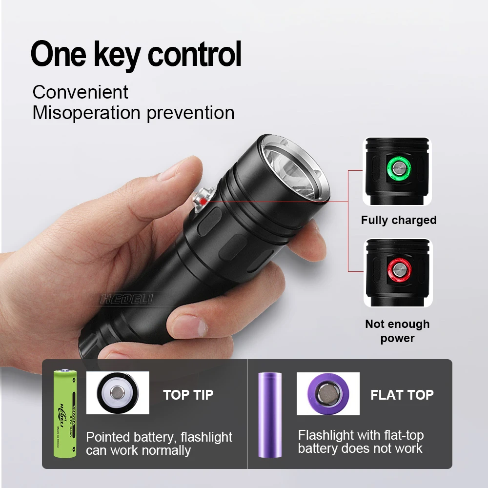 20000LM XHP50.2 underwater 200M diving flashlight toch Rechargeable 18650 battery High power led flashlights hunting lantern | Освещение