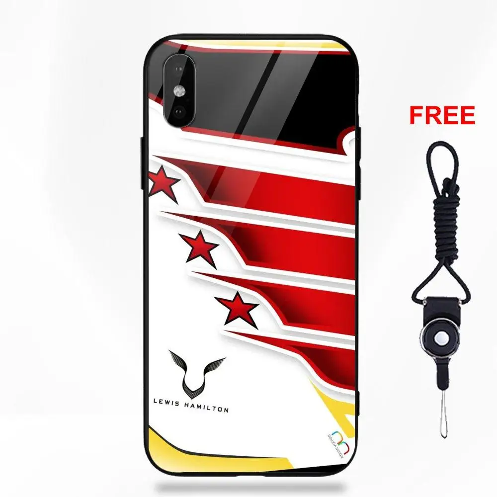 Крутой гоночный гонщик Льюис гамилтон 44 Мягкий ТПУ оправа закаленное стекло