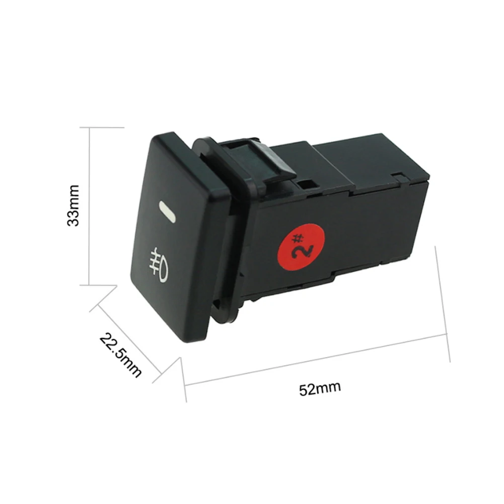 

SALE Auto Car Fog Ligh Switch 12V 4-Pin Push Button ON/OFFSwitch w/ LED Backlit for Camry Corolla Ralink Chihyun Land Cruiser
