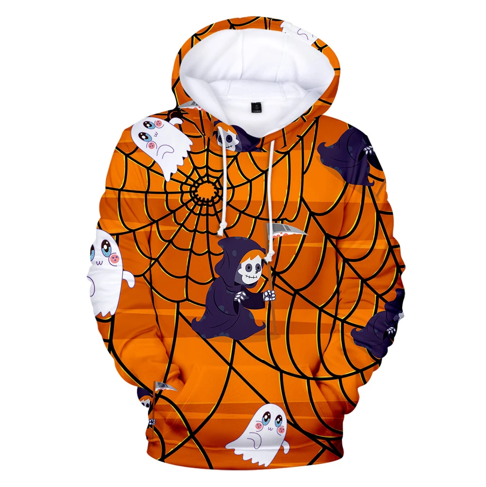

Новинка 2021, толстовки на Хэллоуин с 3D рисунком, свитшоты, Мужские Женские топы, модные детские повседневные пуловеры с капюшоном для мальчик...