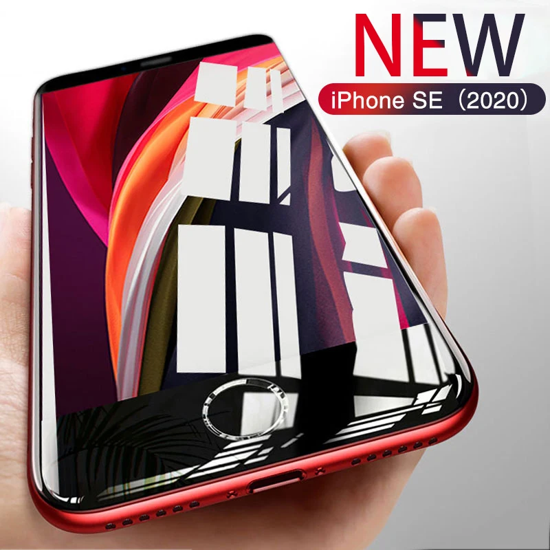 Защитное стекло с полным покрытием для iPhone SE 2 NEW 2020 11 Pro Max X XS XR 6 1 7 8 6s Plus закаленное