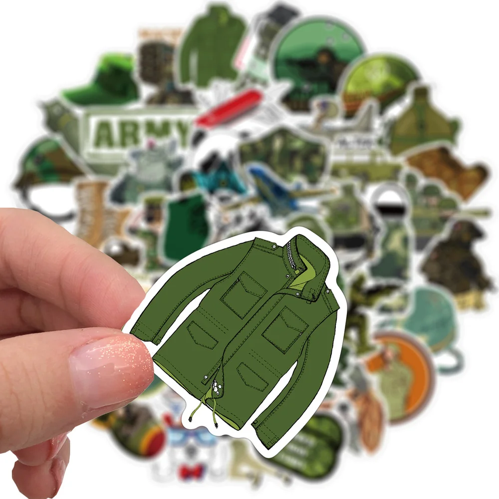 Pegatina de Graffiti militar del ej&eacute;rcito, pegatinas de coche y calcoman&iacute;as DIY para ordenador port&aacute;til, Skateboard, funda de tel&eacute;fono, juguetes de Motor, 50/100 Uds.-5
