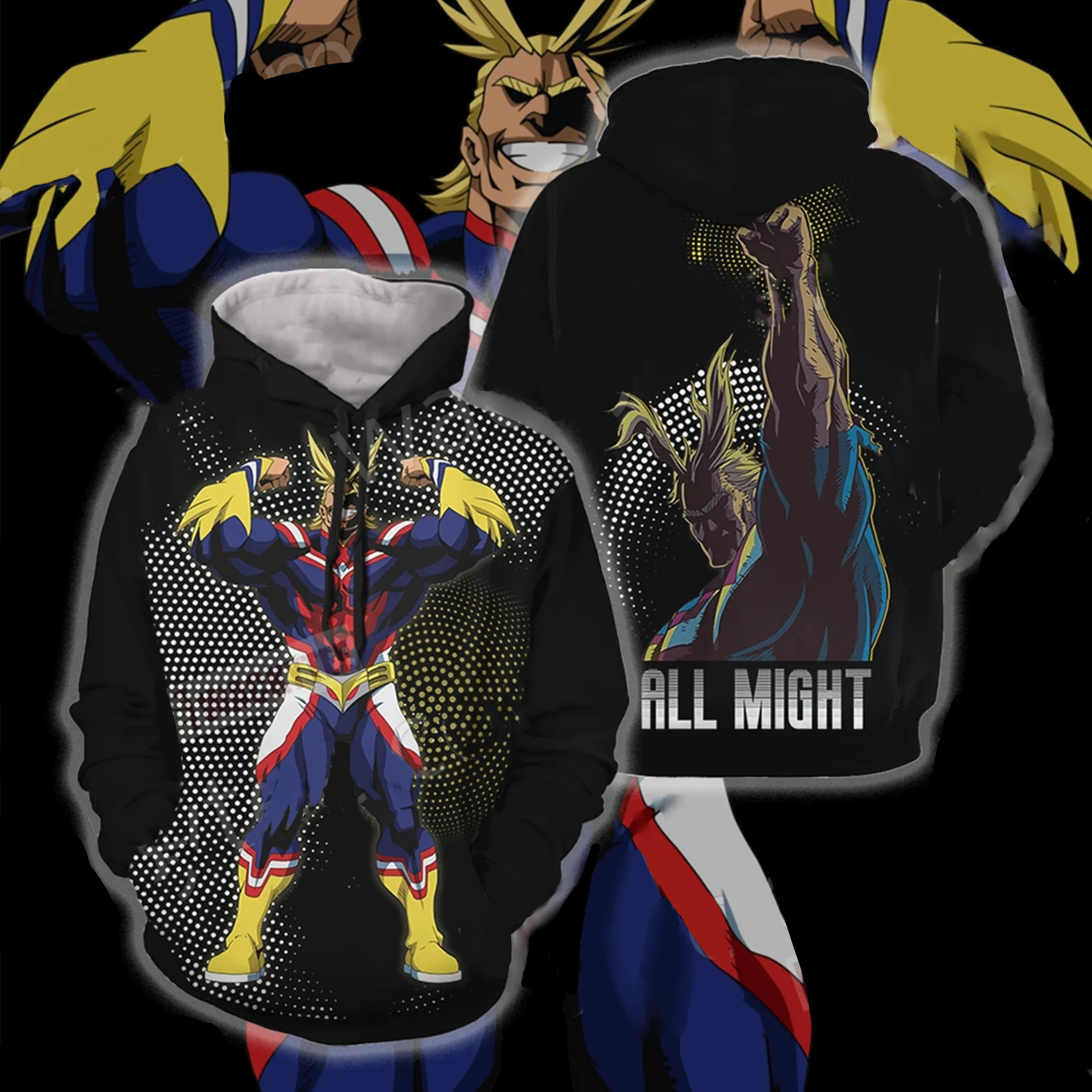 Новые костюмы для косплея моя геройская Академия All Might Boku no Hero Толстовка