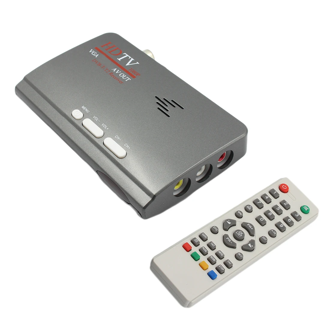 Новый ТВ приставка телеприставка ПК приемник тюнер Внешний LCD CRT VGA HD 1080P динамик