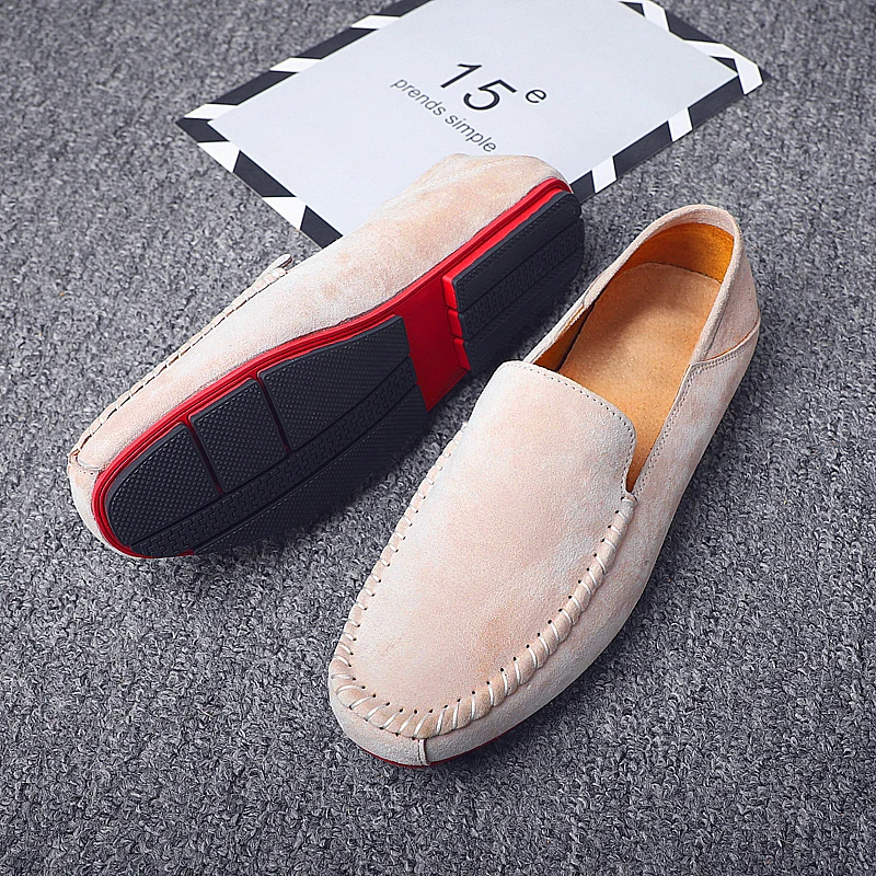 

Brand Men Leather Casual Shoes Soft Loafers Men Moccasins Shoes Slip-on Men Lightweight Driving Shoes Flats Fashion Peas Shoes %