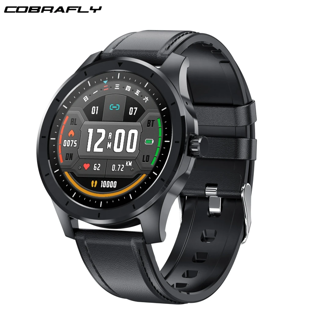 

COBRAFLY Store Music Smart Watch 1.28 inch Round Screen MX10 BT Call Watches 512M Memory For Local Music IP68 Waterproof