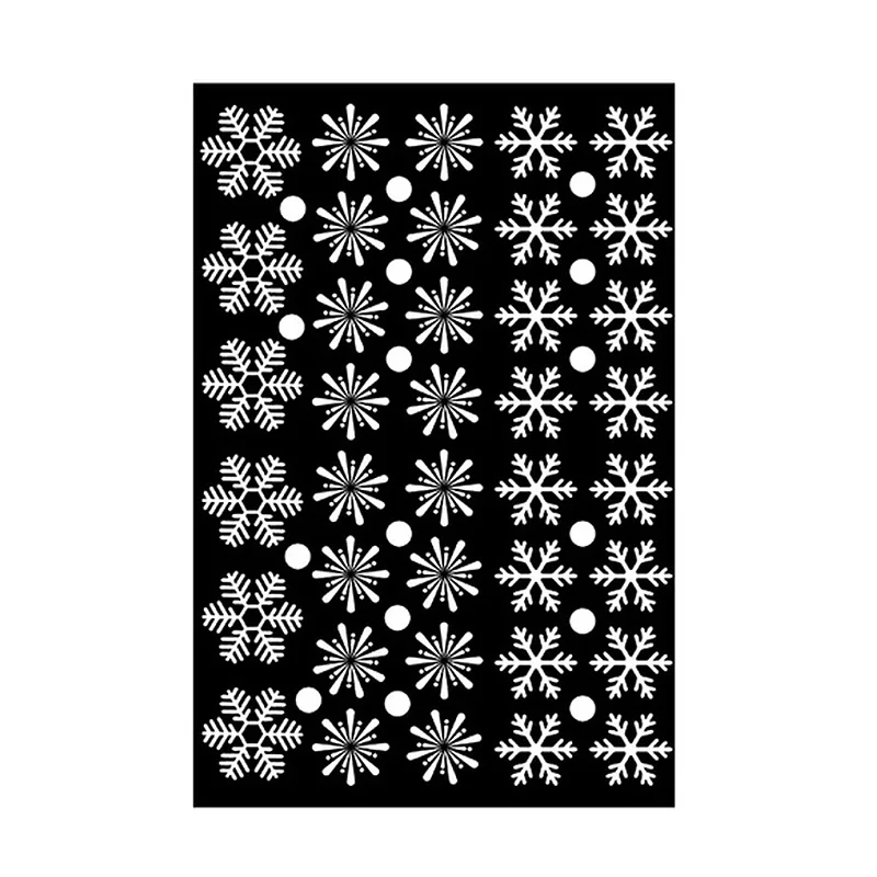 Счастливого Рождества наклейки на стену окна стекло белый Снежинка для дома