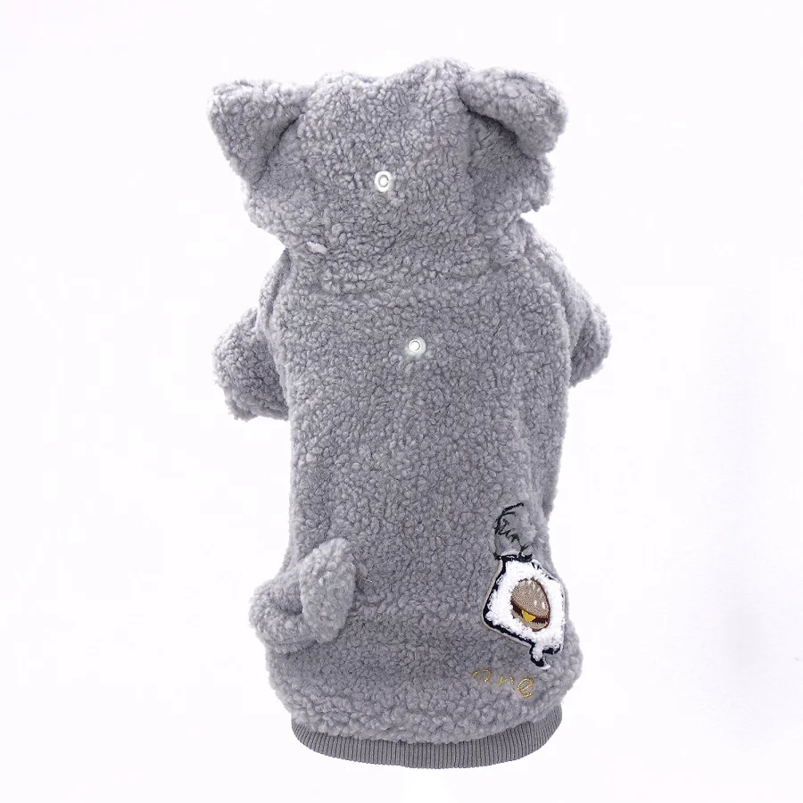 Winter Dog Clothes Hoodies Pet Puppy Dog Coat Autumn Pink Cotton Thick Clothes For Small Medium Dog Clothing