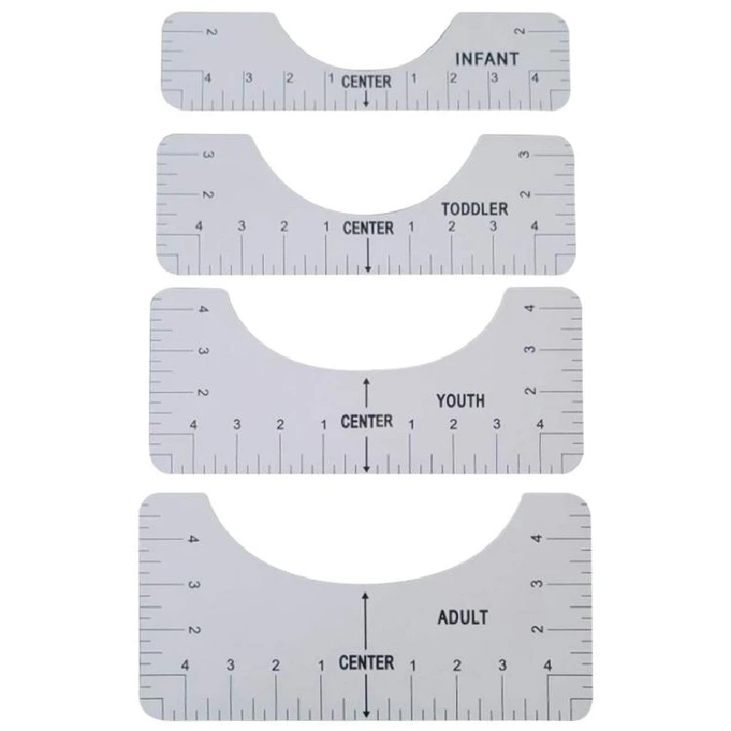 Линейка для выравнивания футболок 4 шт. | Дом и сад