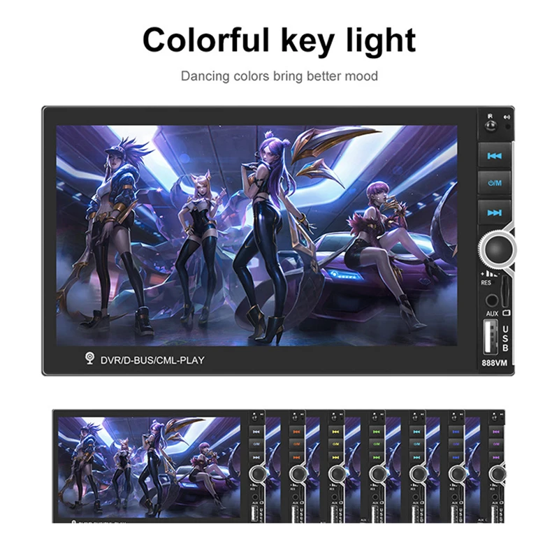 7-дюймовый высокой четкости большой экран независимо от того автомобильный