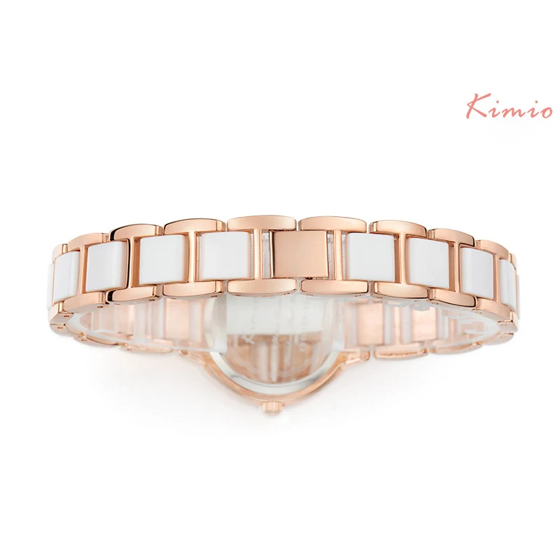 

2016 Hot Sale Kimio Brand Luxury Women's Watches Fashion Fine Stainless Steel Watchband Inlaid Rhinestone Flowers Quartz Watch