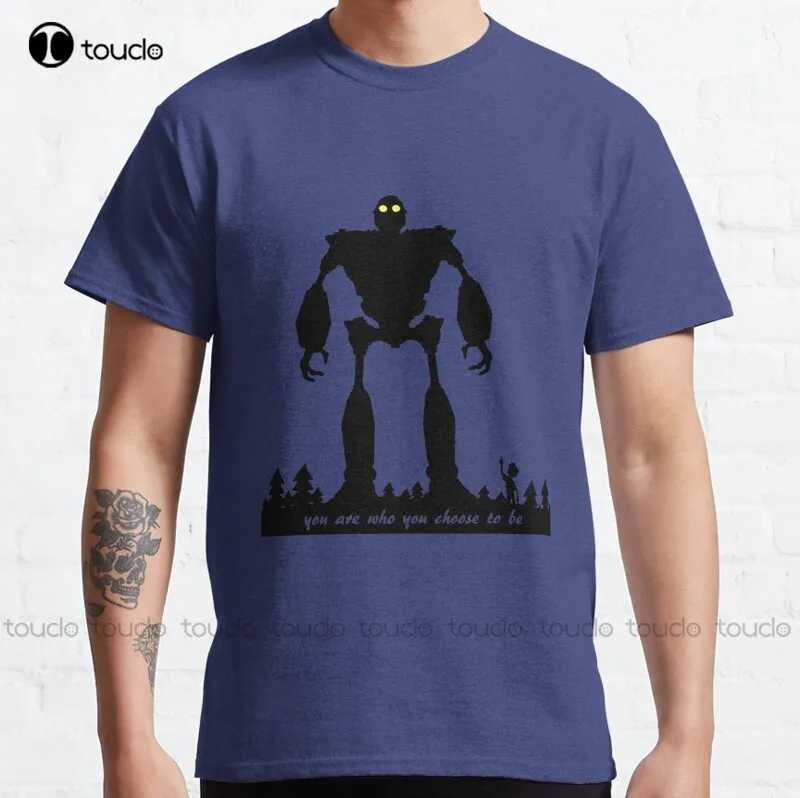 

New Iron Giant - Choose Who You Are Classic T-Shirt Cotton Tee Shirt