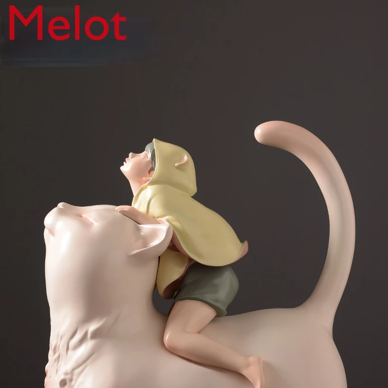 

Simple Fairy Tale Cat General Artwork Decoration Gift Creative Wine Cabinet Table Decorations