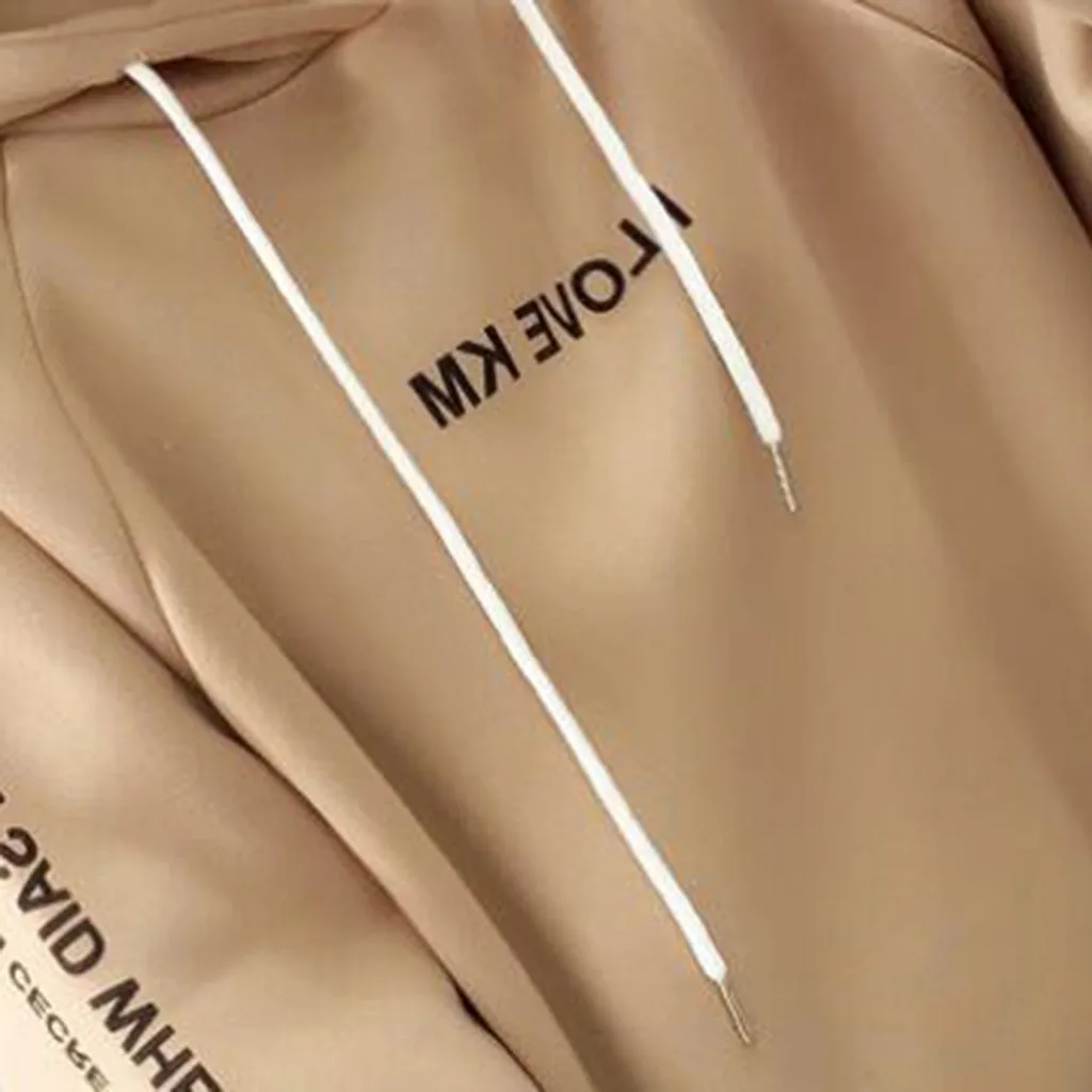 Толстовка с капюшоном и длинным рукавом пуловер свободная утолщенная Женская