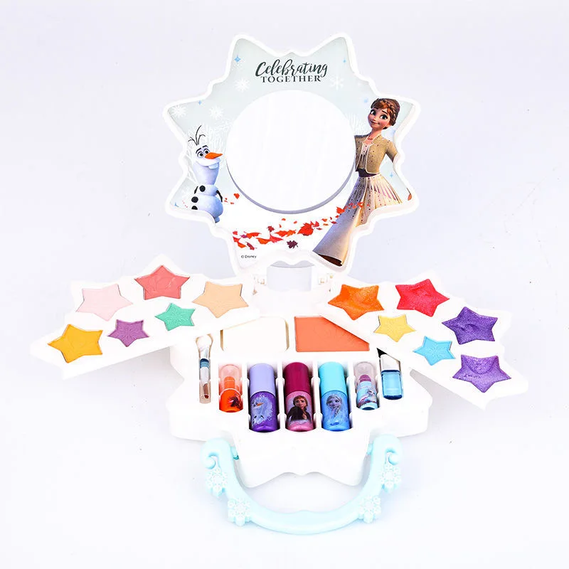 New Disney princess girls frozen 2 elsa anna Suitcase snowflake Makeup set kids Beauty pretend play Gift toy | Игрушки и хобби