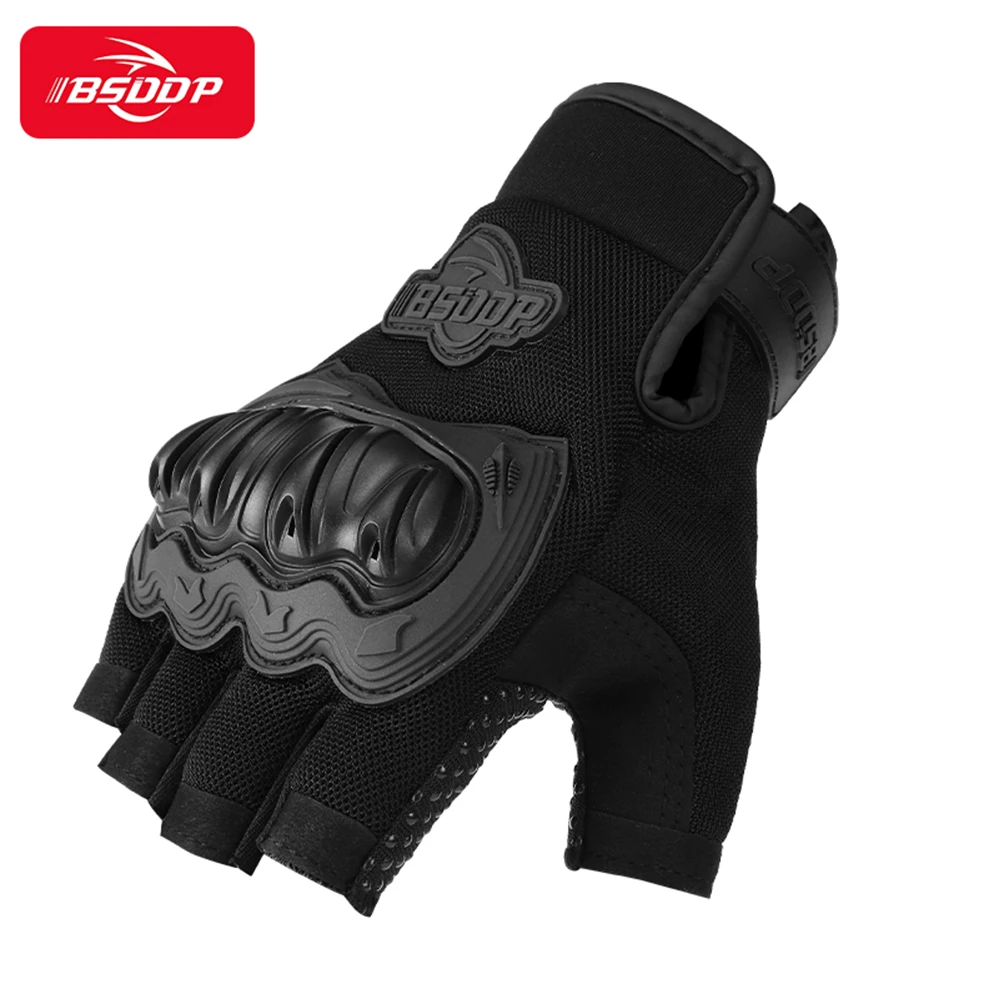 Universal Motorcycle Scooter ATV Racing Half Finger Gloves For YAMAHA XMAX200 XMAX250 XMAX300 XMAX400 TMAX530 TMAX500