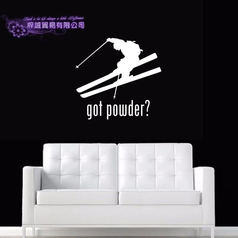 

Ski Sticker Decal Skiing Ice Sports Posters Vinyl Pegatina Wall Decals Decor Mural Car Skiing Decal