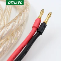 DIYLIVE Original Hi-fi audio cable LITON Lipton LT-180A speaker wire banana horn wire finished 2.5m/piece